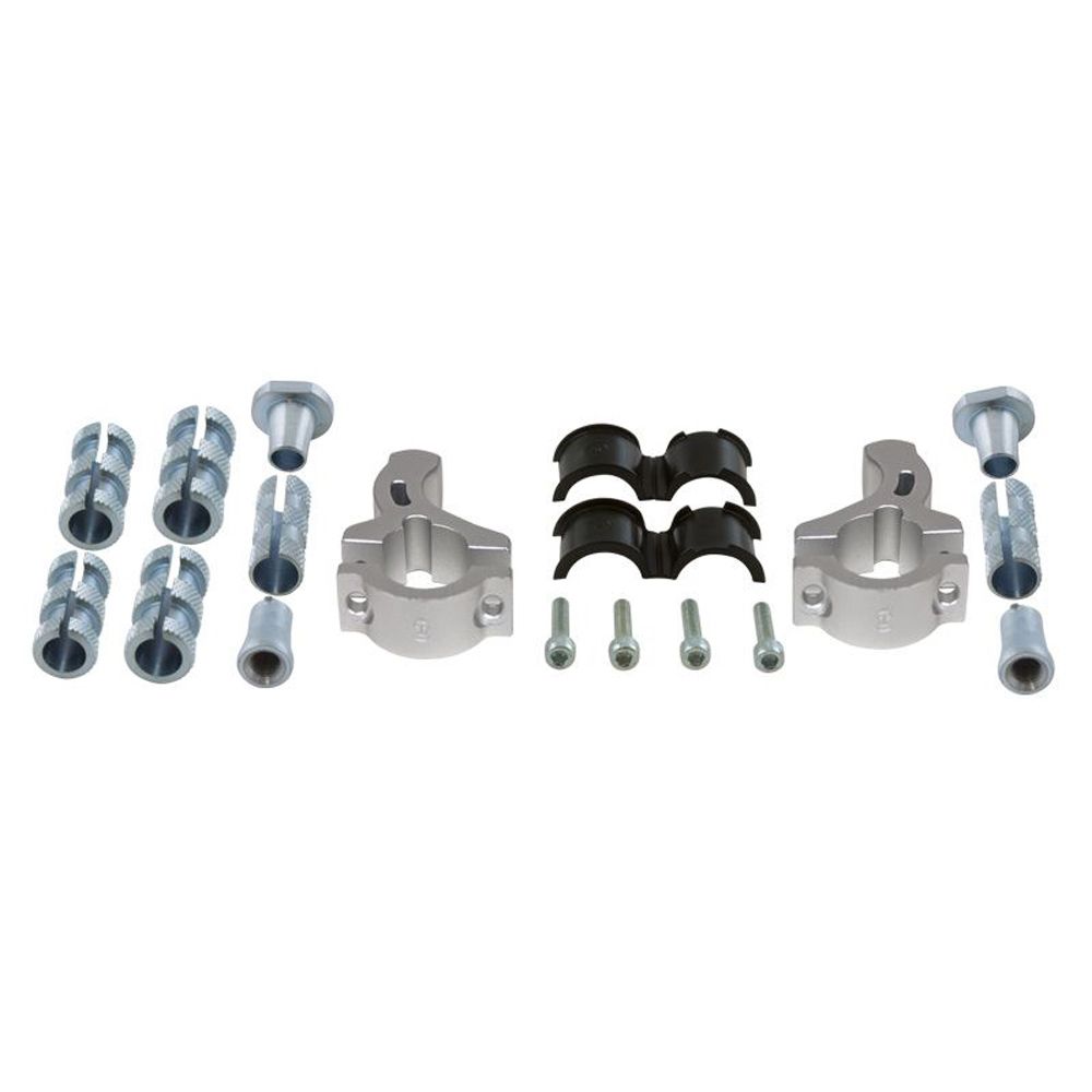 Fixed Mounting Kit Handlebar 22=>28 Silver Universal - Grafite Offroad