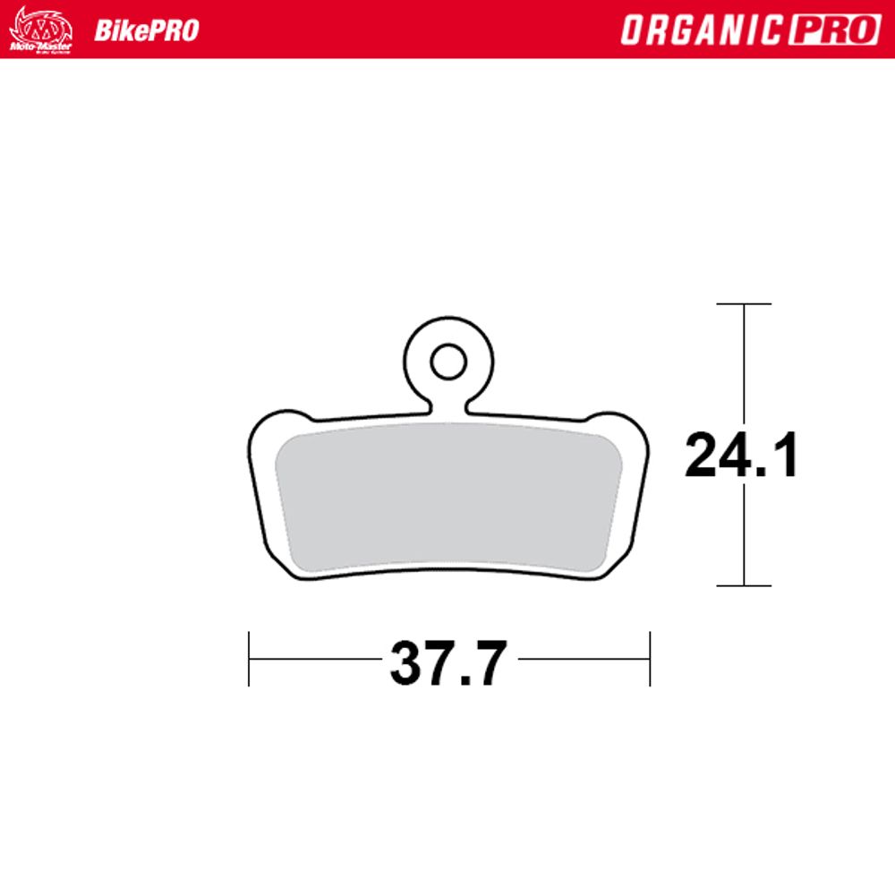 Brake Pads Bicycle Organic Pro: Avid, Sram 4-piston - Grafite Offroad