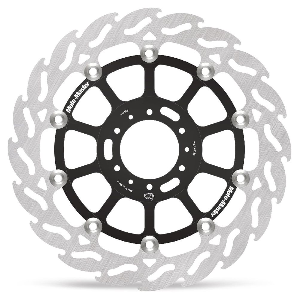 Brake Disc Road Flame - Floating - Front Left - Honda: Vfr 800, Xl1000 Varadero Abs - Grafite Offroad
