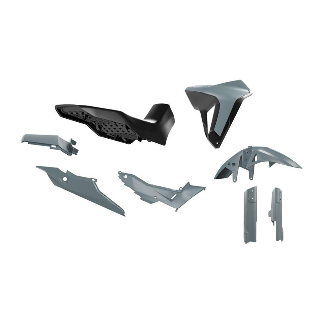 Kit Plastiche 7pz Honda Transalp Revolution Grigio