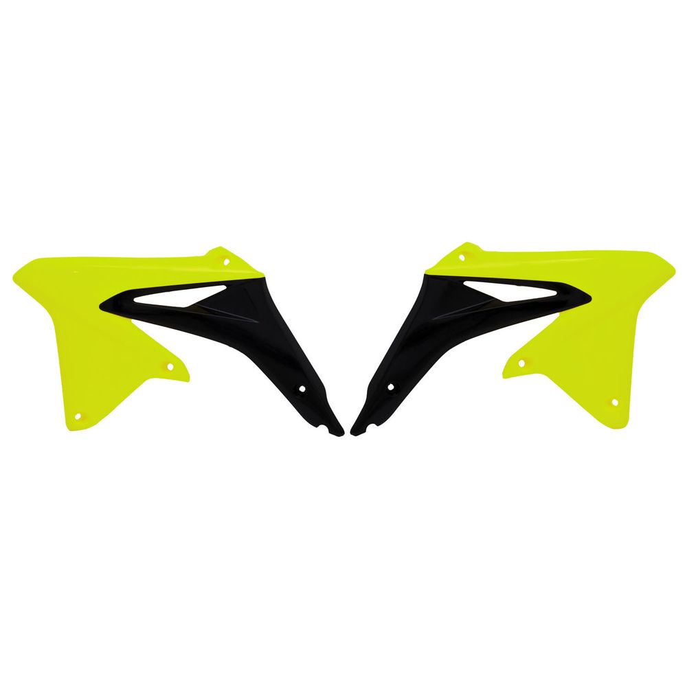 Radiator Scoops Neon Yellow-black Replica Suzuki - Grafite Offroad