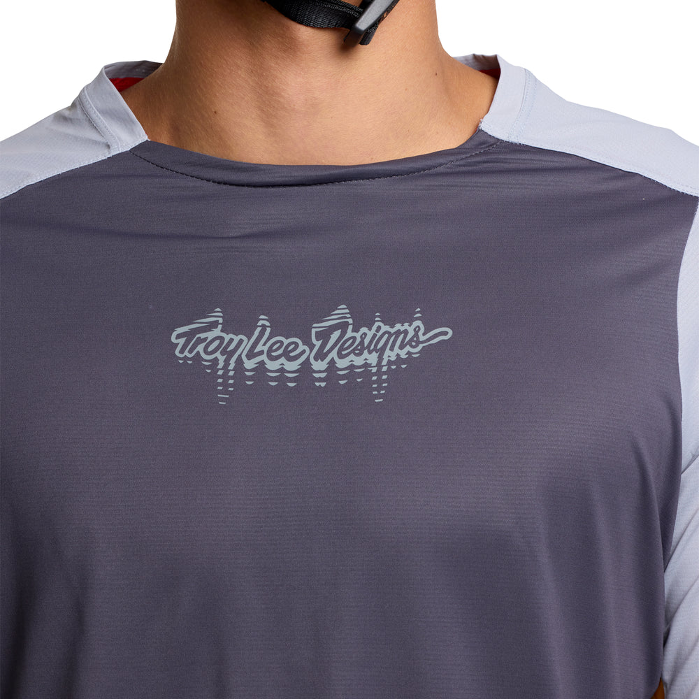 T-shirt Skyline Pro Long Sleeve - Descend - Dark grey - XL Troy Lee Designs - Grafite Offroad