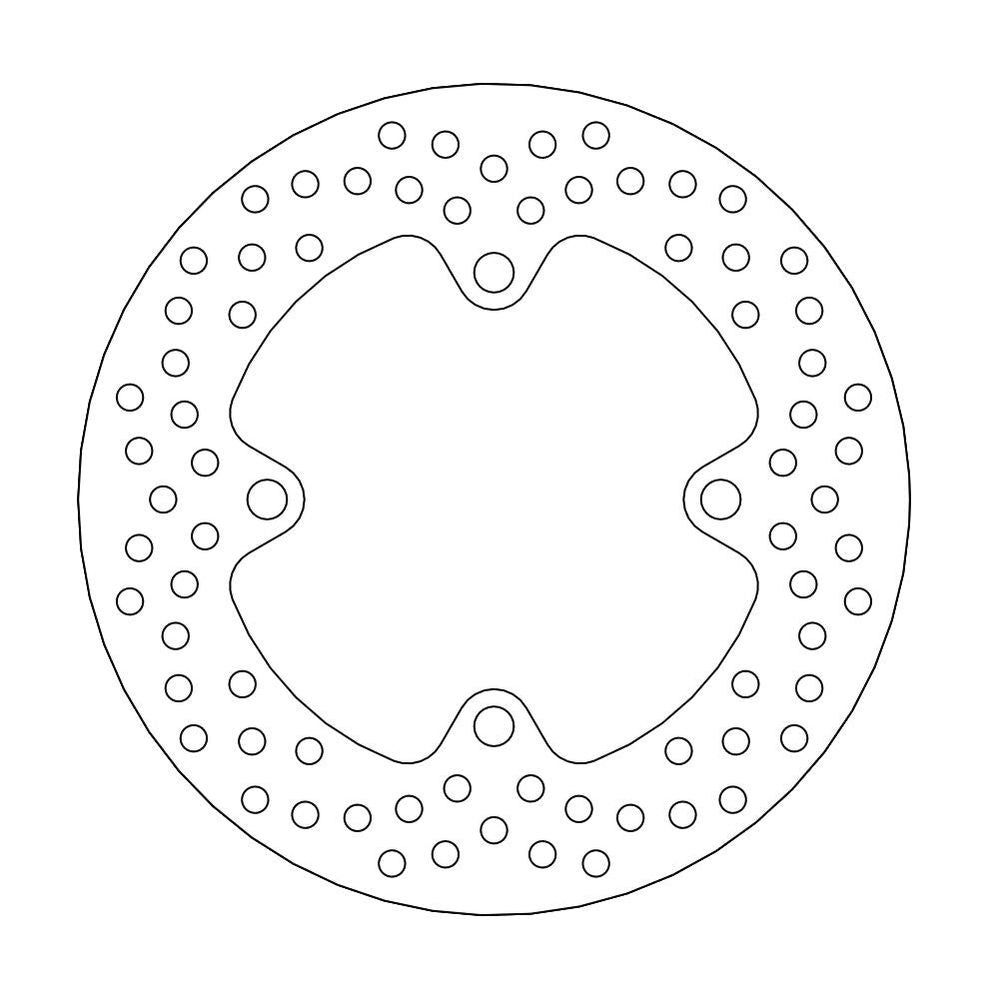 Brake Disc Road Halo - Rear - Kawasaki: Zx6r Ninja Abs, Zx6r 636 Ninja Abs, Zx10r Ninja Abs - Grafite Offroad