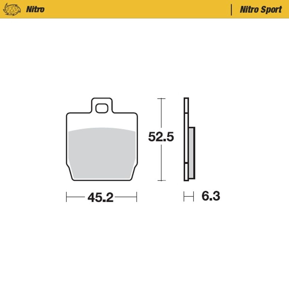 Brake Pads Nitro Sport - Front and Rear - Grafite Offroad