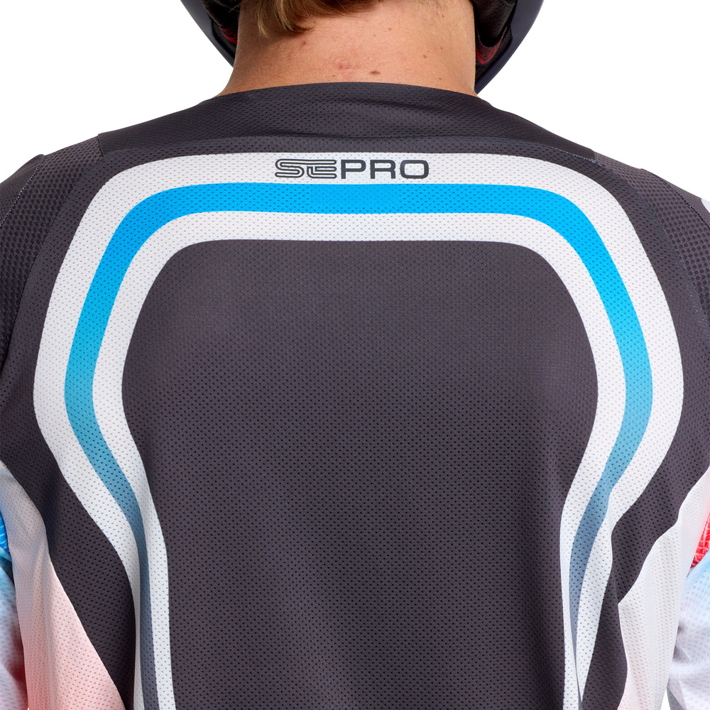 T-shirt SE Pro - Wander - White / Blue / Red - XL Troy Lee Designs