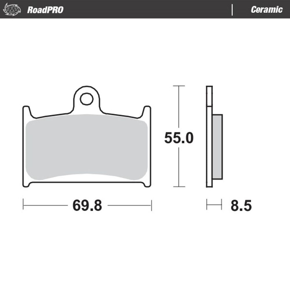 Brake Pads Roadpro Ceramic - Front - Grafite Offroad