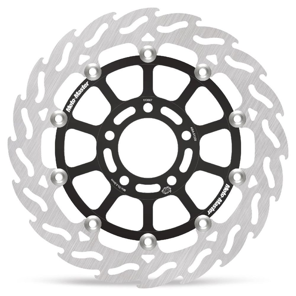 Brake Disc Road Flame - Floating - Front Left - Suzuki: Rg125, Rgv250 Gamma, Gsx750/1200 - Grafite Offroad