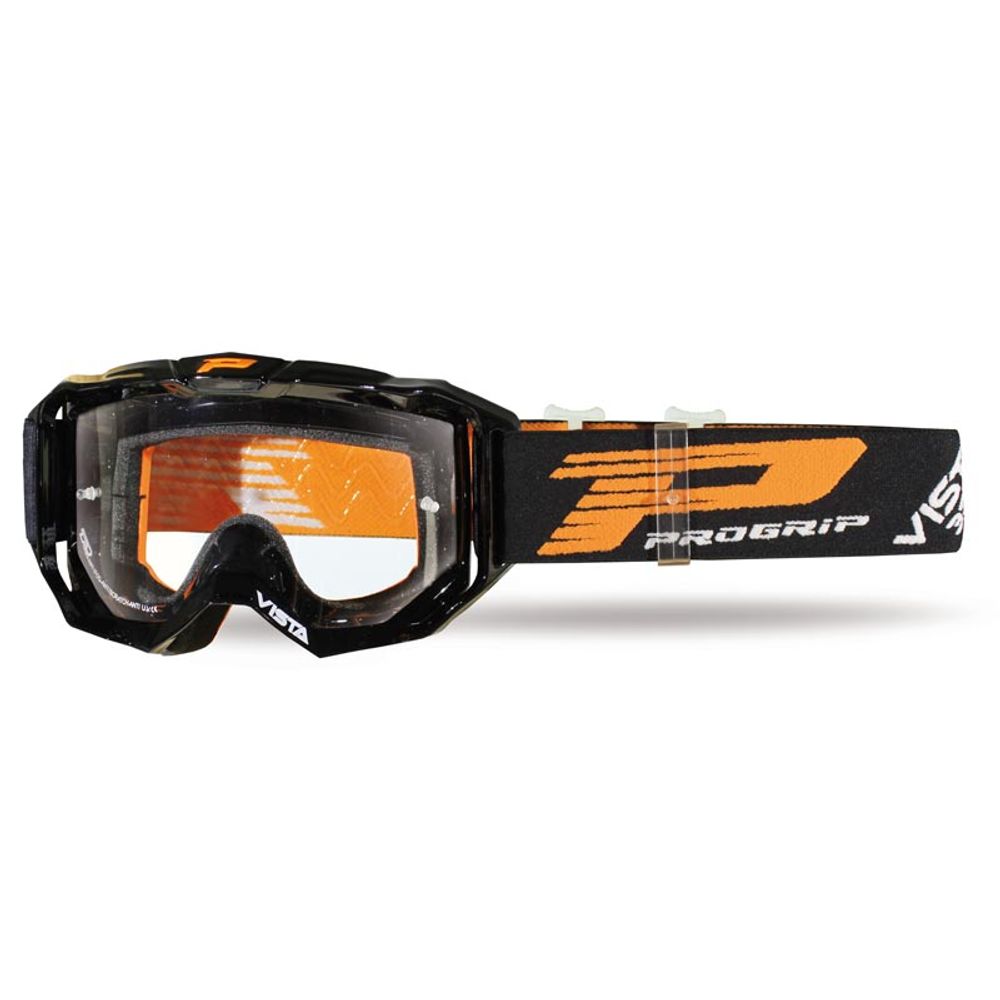 Progrip 3303 Vista Goggle - Transparent Lens - Black - Grafite Offroad