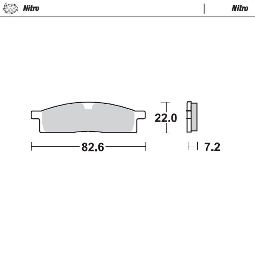Sinter Brake Pads - Front - Nitro - Yz 80,85,65 - Grafite Offroad