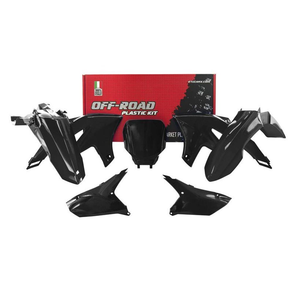 Plastics Kit 5 Pcs Yz Black Yamaha - Grafite Offroad