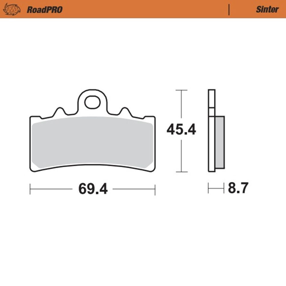 Brake Pads Roadpro Sinter - Front - Grafite Offroad