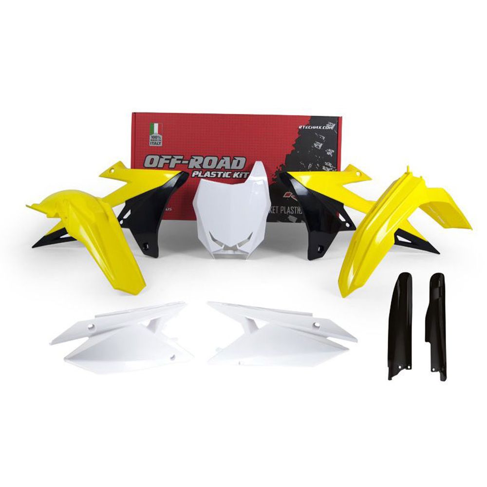Plastic Kit 6 Pcs (with Fork Protection ) Suzuki Rm-z 19-22 Oem Color - Grafite Offroad