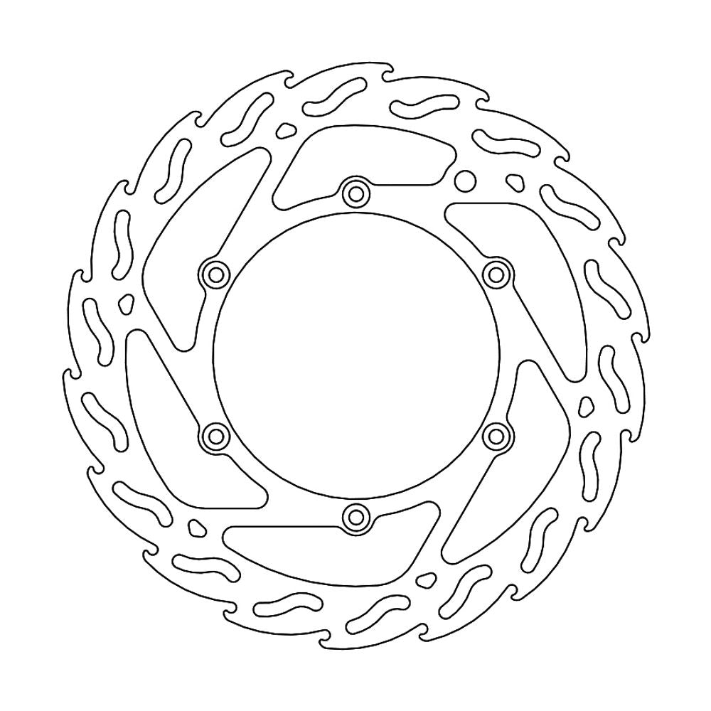 Brake Disc Off-road Flame - Front - Beta - Grafite Offroad