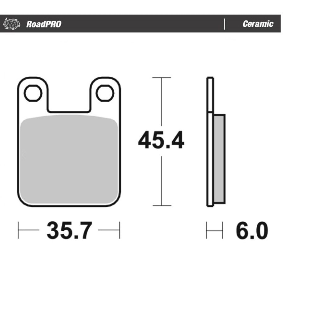 Brake Pads Roadpro Ceramic - Front and Rear - Grafite Offroad
