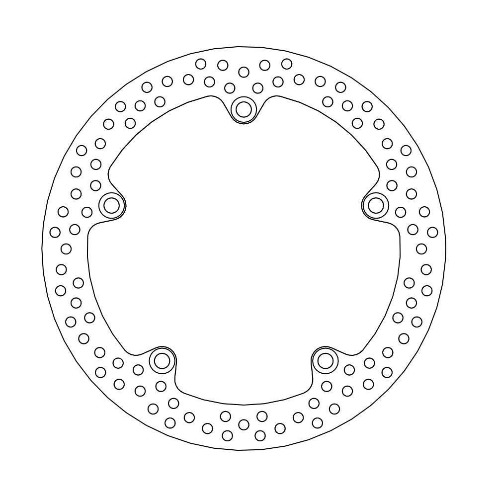 Brake Disc Road Halo - Rear - Honda: Vfr1200 F/fa/x Crosstourer - Grafite Offroad