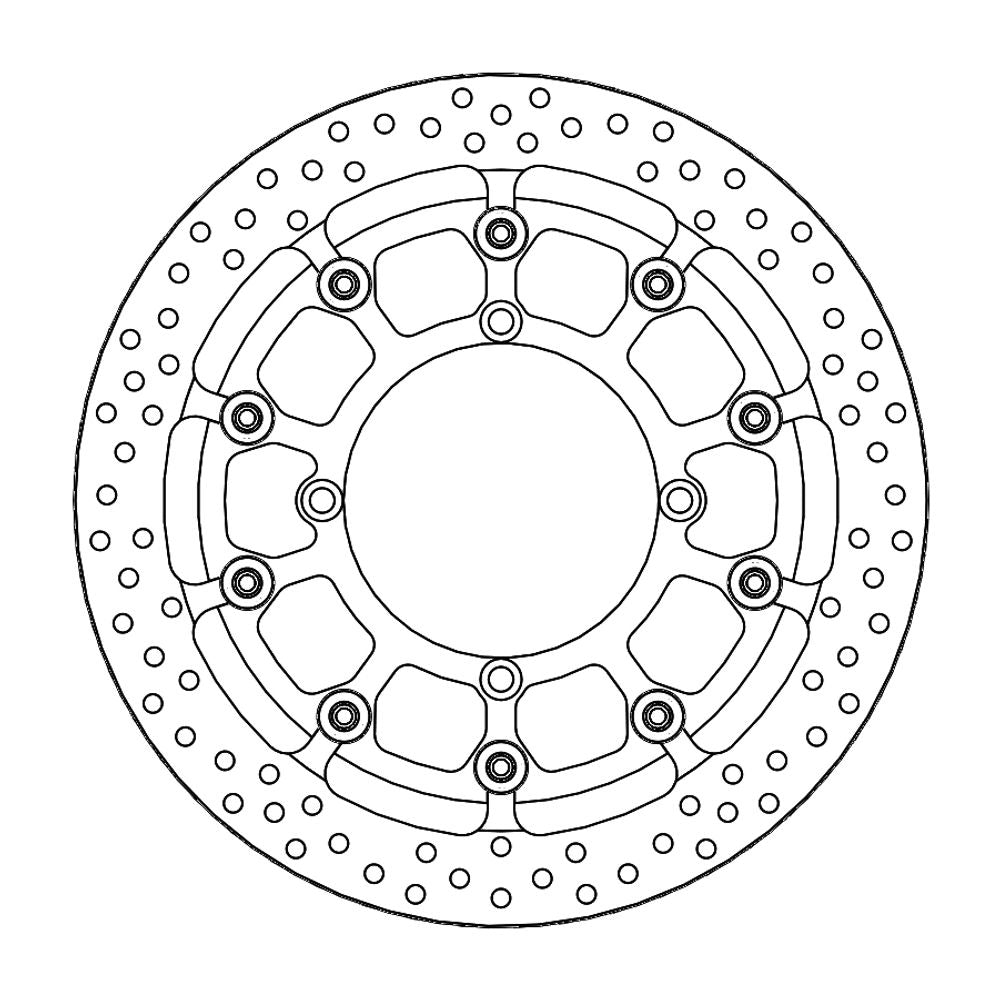 Brake Disc Supermoto Halo Racing - Front - Suzuki (t-floater Halo &Oslash;320x5.5x34mm) - Grafite Offroad