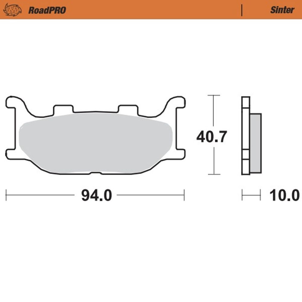 Brake Pads Roadpro Sinter - Front - Grafite Offroad