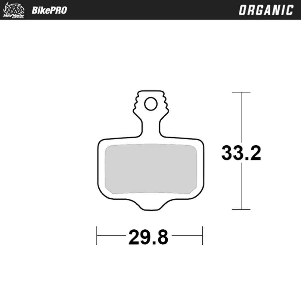 Brake Pad Bicycle Organic - Avid 2 -piston - Grafite Offroad