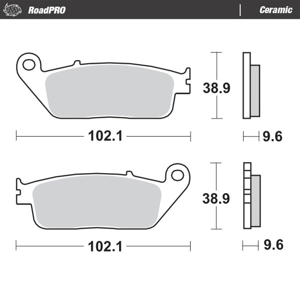 Brake Pads Roadpro Ceramic - Front and Rear - Grafite Offroad