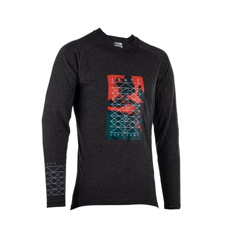 MTB Jersey Gravity 2.0 with long sleeve and comfortable - Grafite Offroad