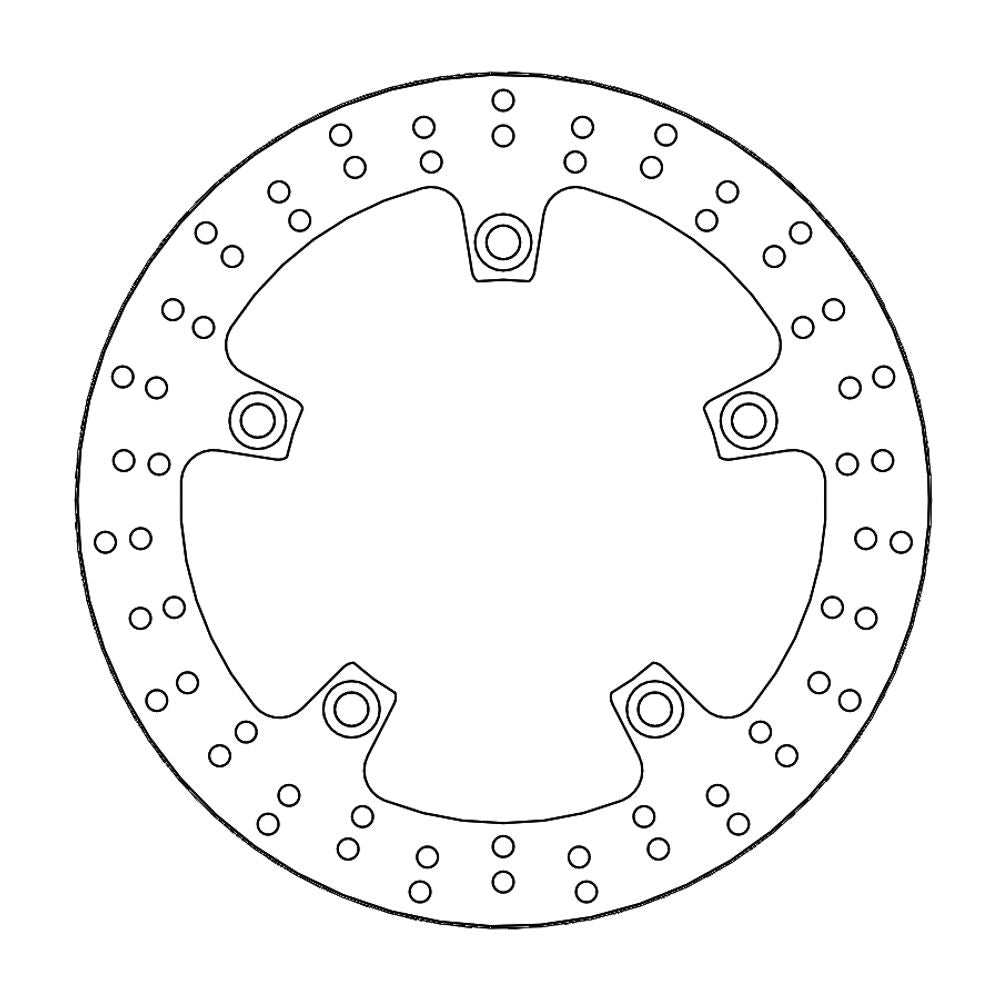 Brake Disc Road Halo - Rear - Bmw: R1200 Gs-r-rt-s-st, K1200 R-s, Hp2 - Grafite Offroad