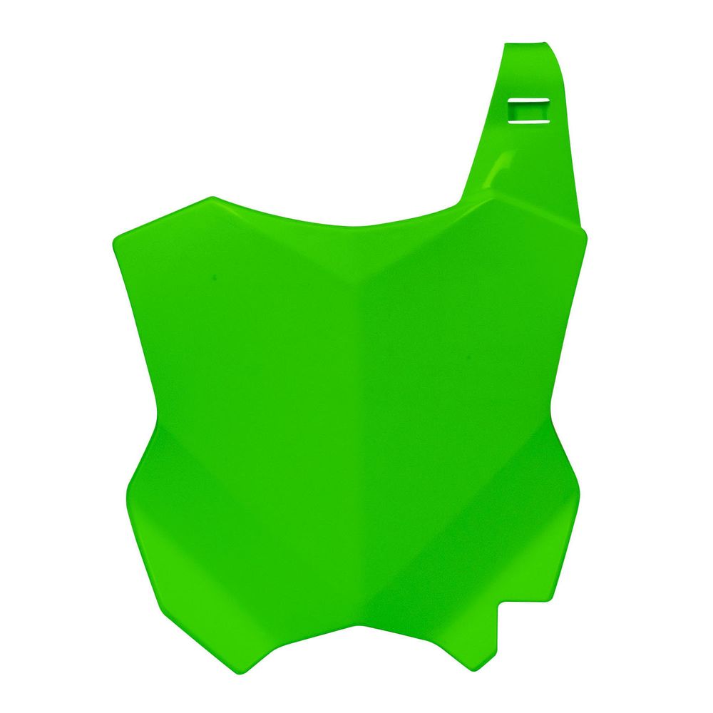 Front Number Plate Neon Green Replica Kawasaki - Grafite Offroad