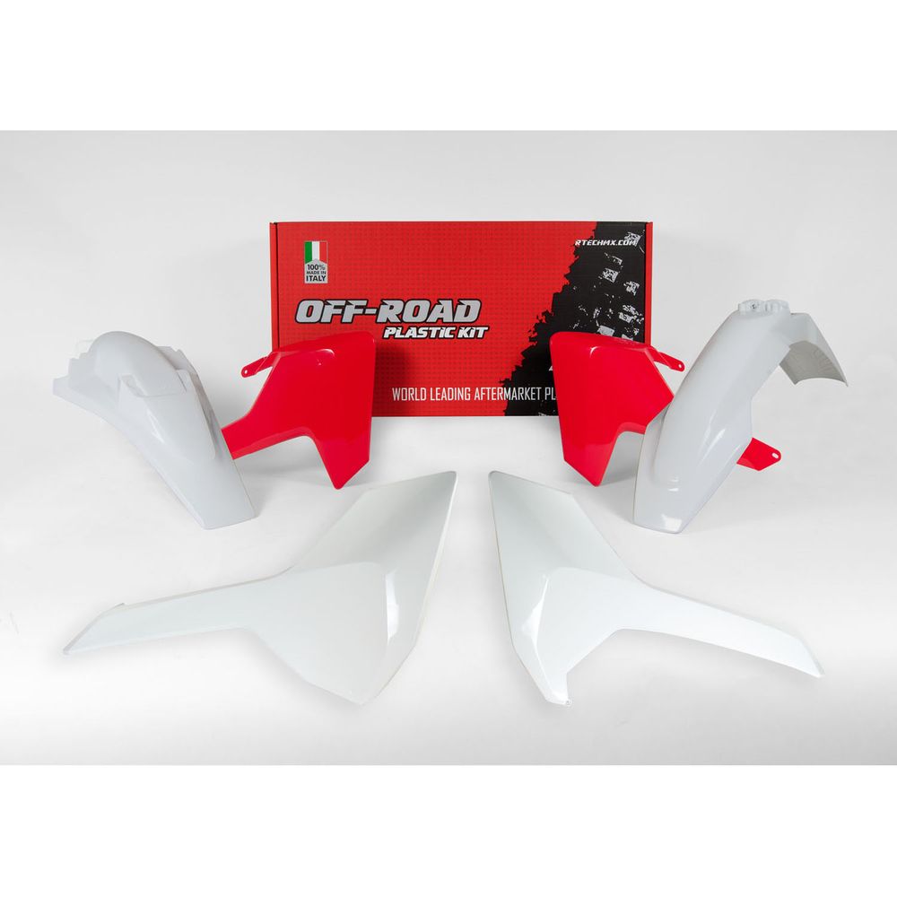 Plastics Kit 4 Pcs Hsq Red-white Replica Husqvarna - Grafite Offroad