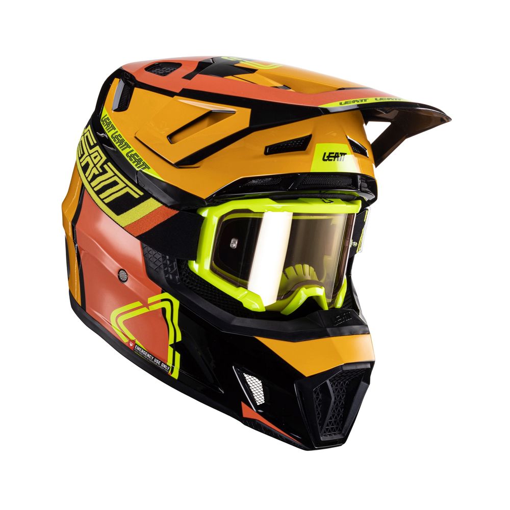Casco de moto 7.5 con tecnología de turbina 360° y gafas de moto incluidas