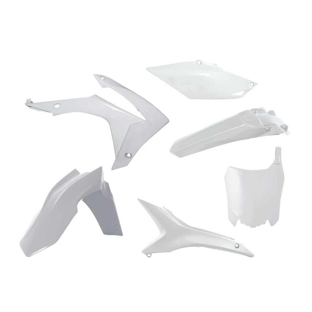 Plastics Kit 6 Pcs W/airbox Covers White Replica Honda - Grafite Offroad