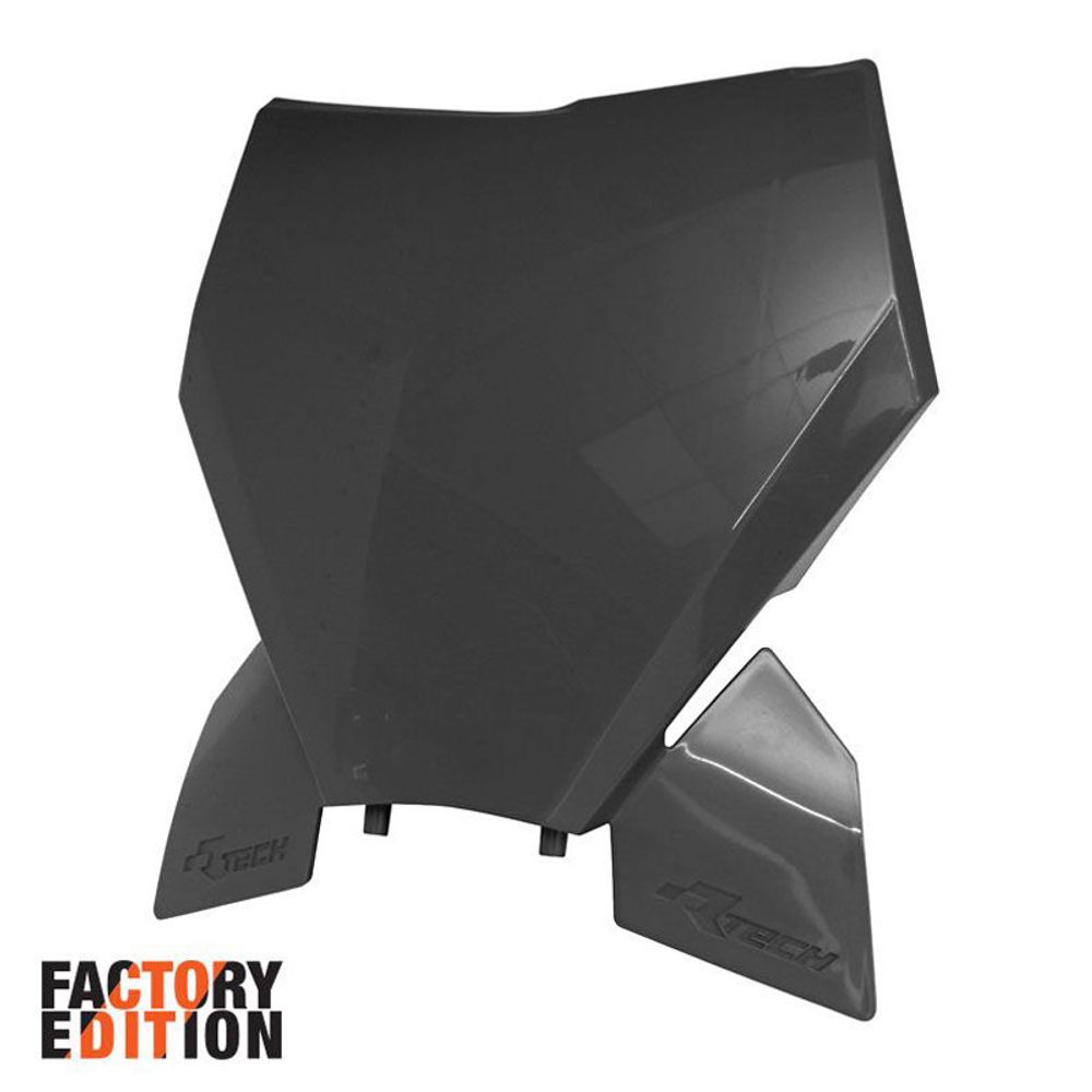 Factory Front Number Plate Black Replica Ktm - Grafite Offroad