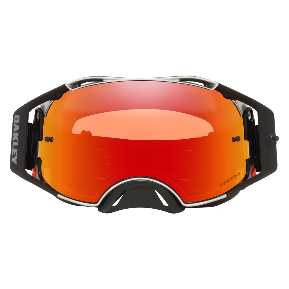 Maschera Airbrake MX, Fascia Tuff Blocks Nero , Lente Prizm MX Torch Iridium