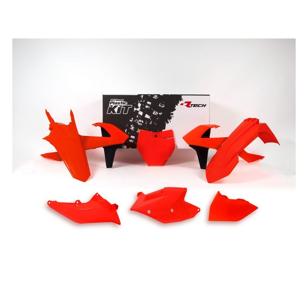 Plastics Kit 6 Pcs with Airbox Covers Neon Orange - Grafite Offroad