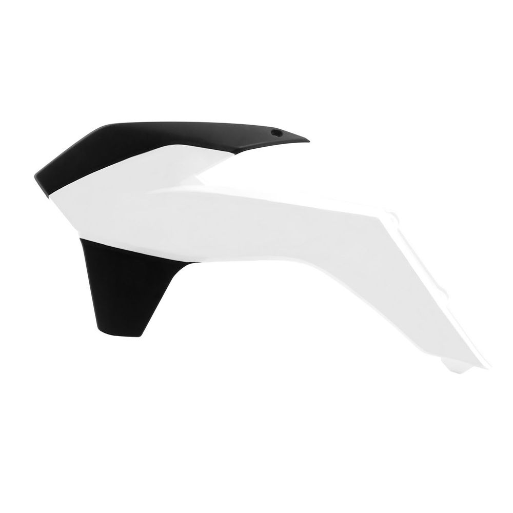 Radiator Scoops White-black Replica Ktm - Grafite Offroad