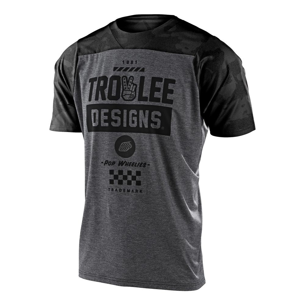 MTB jersey TLD SKYLINE CAMBER CAMO HEATHER lightweight with short sleeves