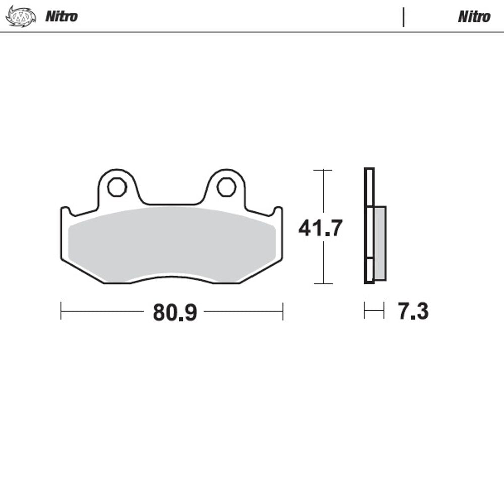 Brake Pads Nitro - Front and Rear - Grafite Offroad