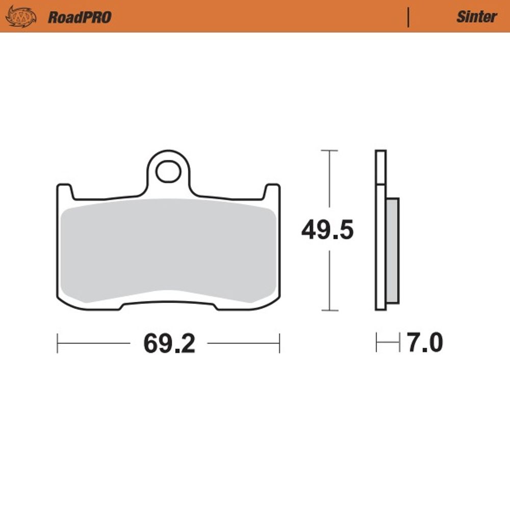 Brake Pads Roadpro Sinter - Front - Grafite Offroad