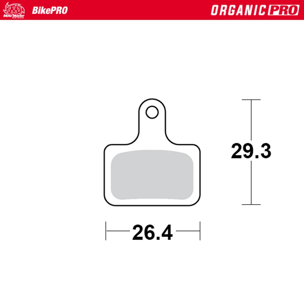 Brake Pads Bicycle Organic Pro: Shimano K Type - Grafite Offroad