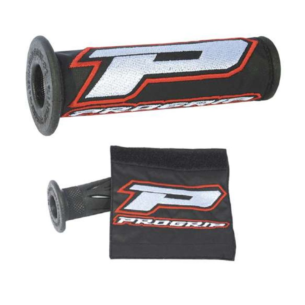 Grip Protector (pair) 5003 Black - Embroidered - Grafite Offroad