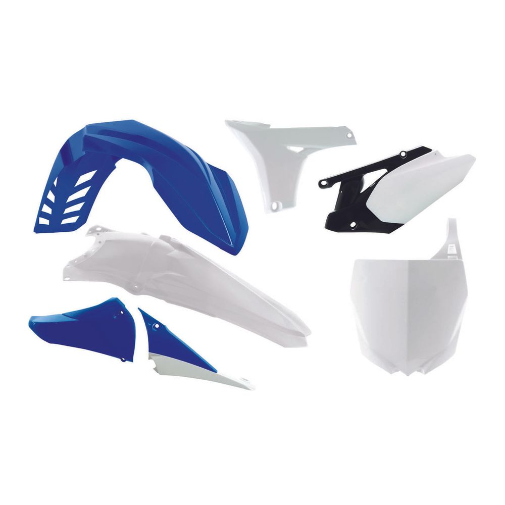 Plastics Kit 6 Pcs Yz Blue-white Replica Yamaha - Grafite Offroad