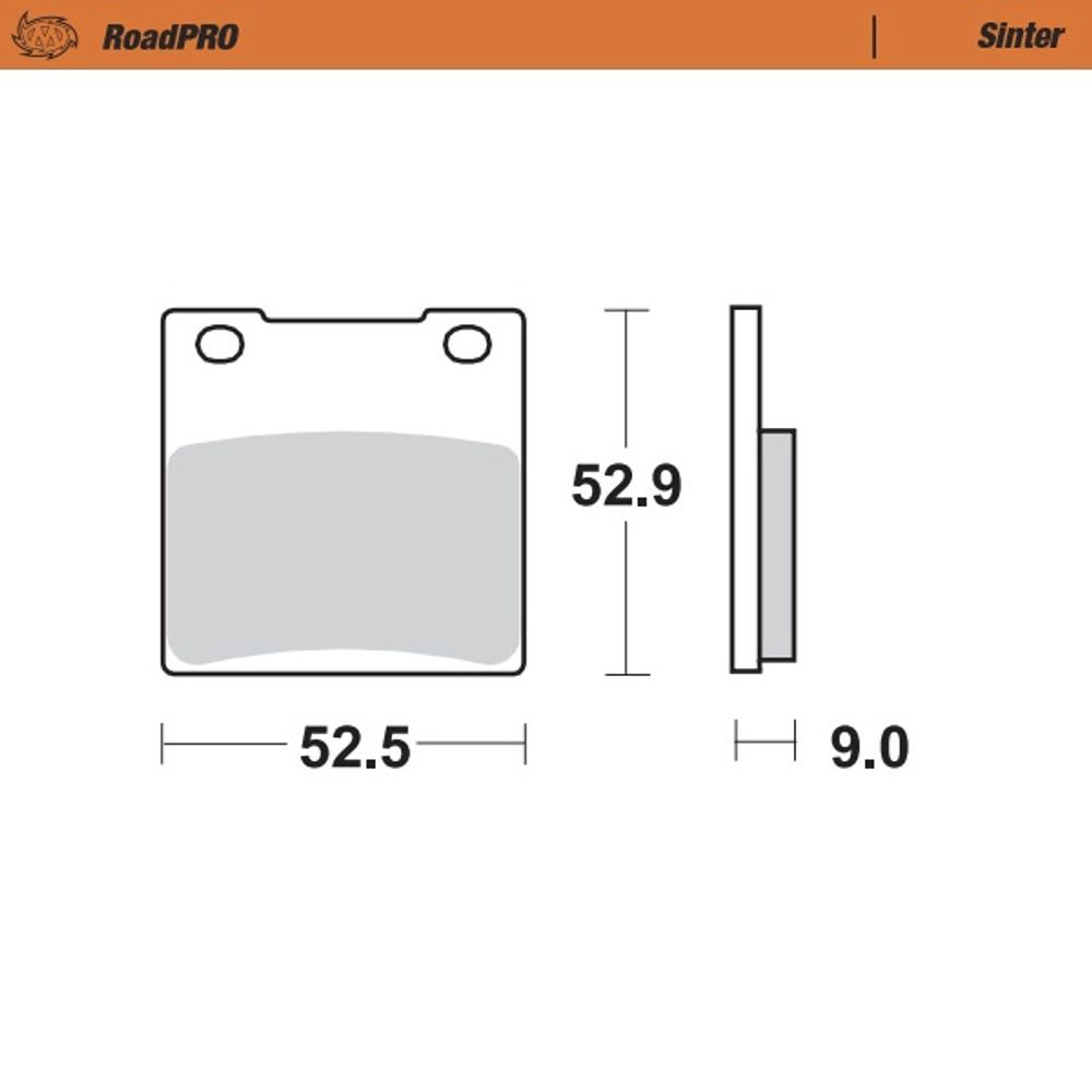 Brake Pads Roadpro Sinter - Rear - Grafite Offroad