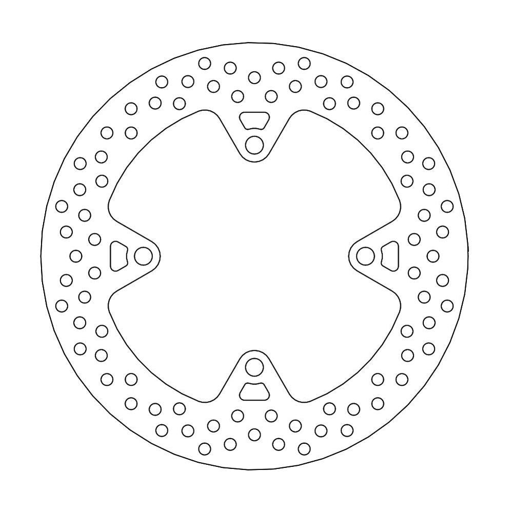 Brake Disc Road Halo - Rear - Kawasaki: Z750/r/abs, Z1000sx/abs, Zzr1400/abs - Grafite Offroad