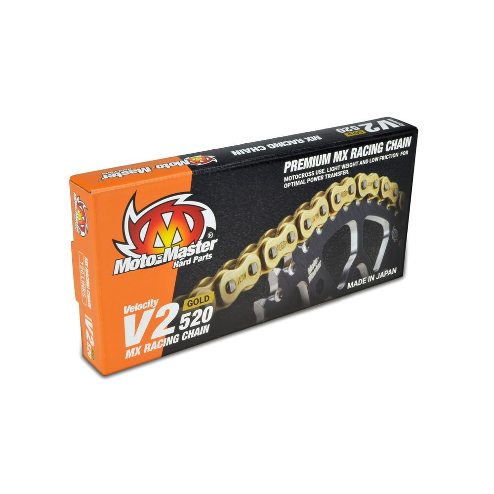 Chain V2-520 Gold (120 Links, with Clip) - Grafite Offroad