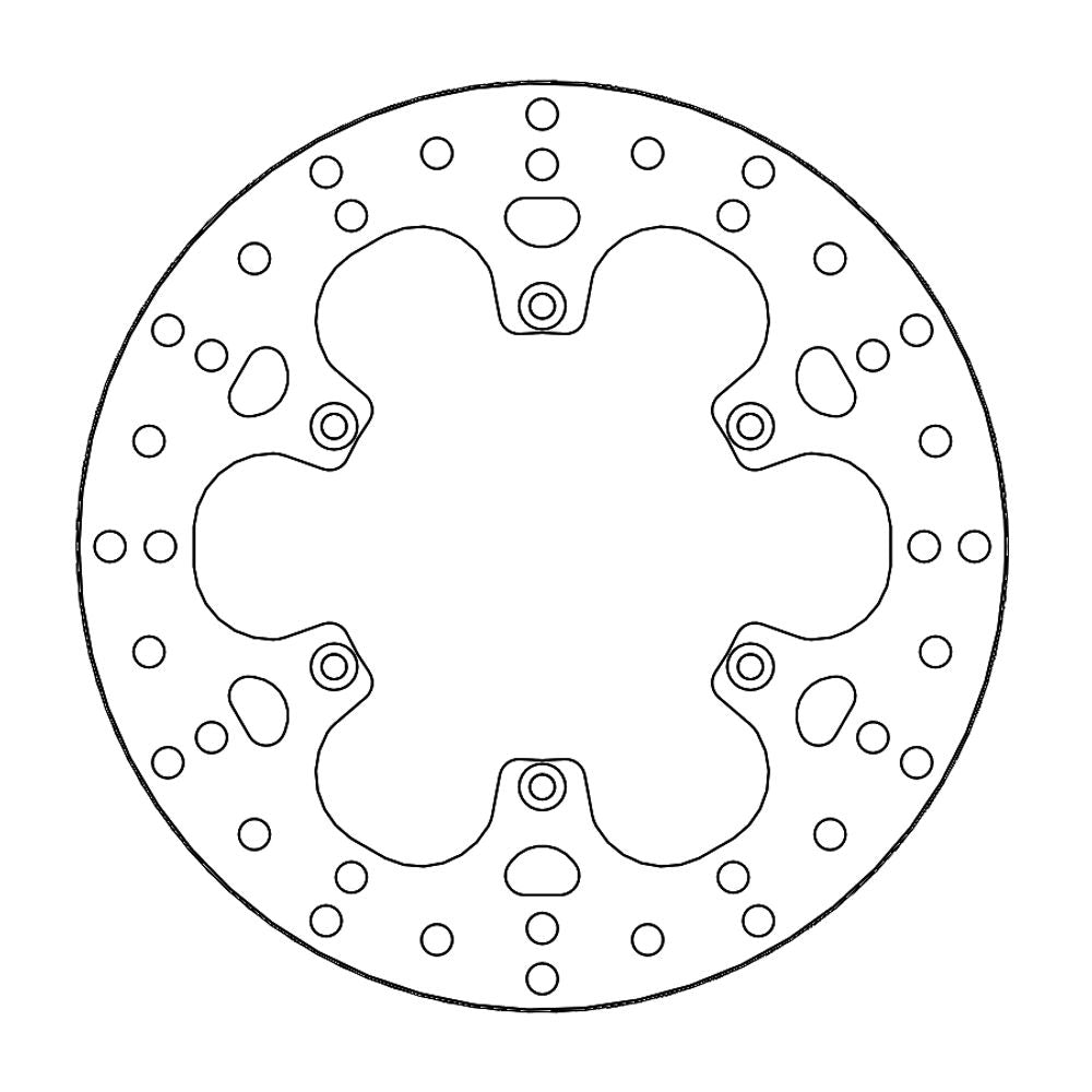 Brake Disc Road Halo - Rear - Bmw: F650/cs/gs/st, G650/gs - Grafite Offroad