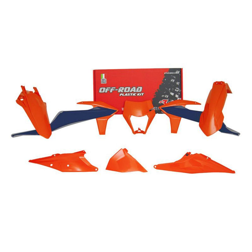 Plastic Kit 5 Pcs Whit Air Box Cover Headlight Plastic Exc Exc-f - Grafite Offroad
