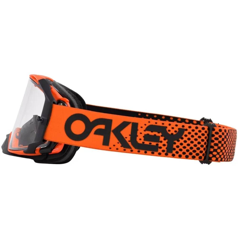 AIRBRAKE Goggles, Orange Moto, Clear