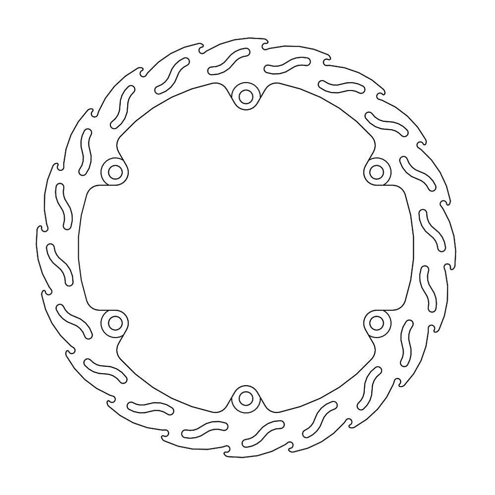 Brake Disc Road Flame - Front Left - Honda: Cb650f, Cbr650f - Grafite Offroad