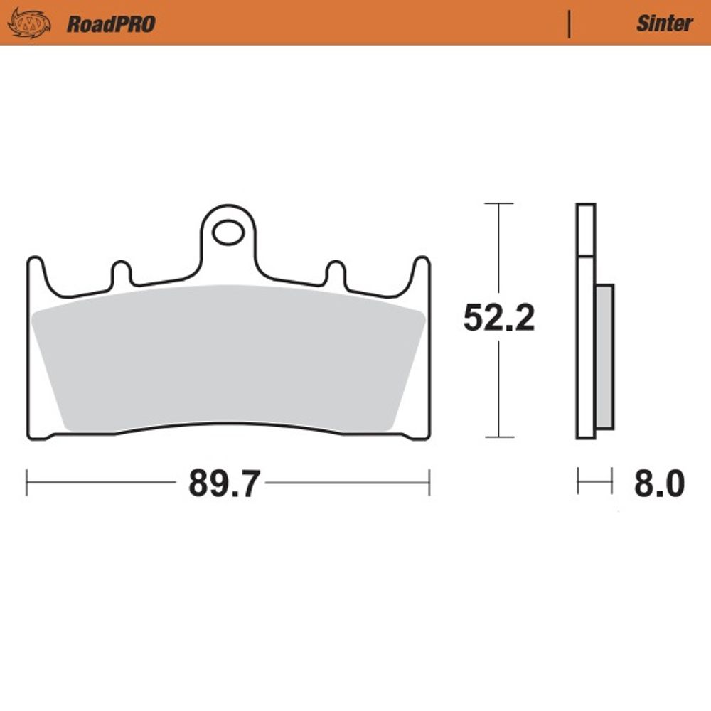 Brake Pads Roadpro Sinter - Front - Grafite Offroad