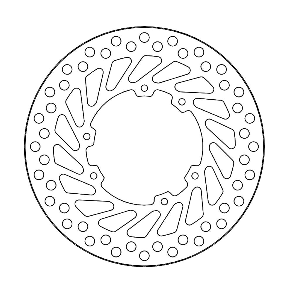 Brake Disc Off-road Vintage - Front - Honda Cr (1995-2007 / 500cc1995-2001) - Grafite Offroad