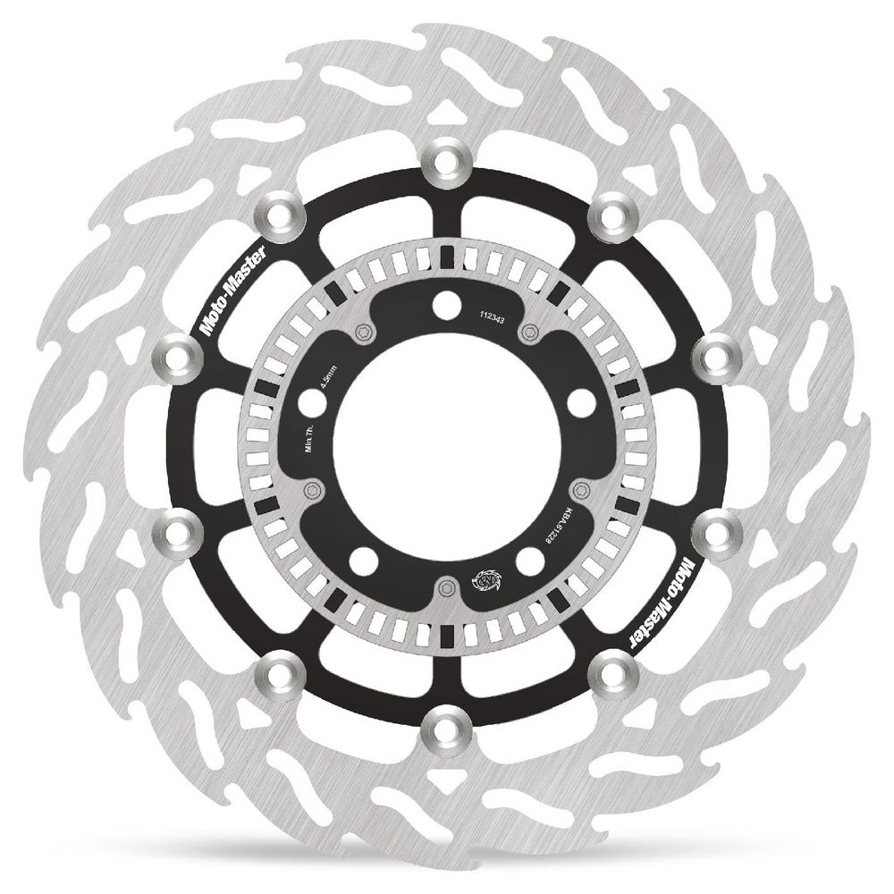 Brake Disc Road Flame - Floating - Front Right - Kawasaki: Vulcan 650s - Grafite Offroad