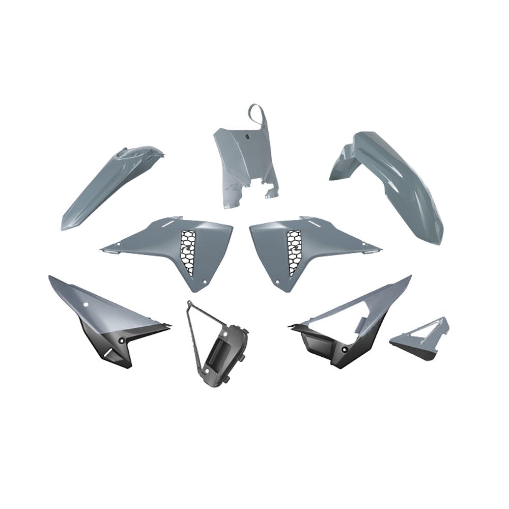 Revolution Plastic Kit 6 Pcs W/front Factory Number Plate  & Quick Release Airbox Cover
